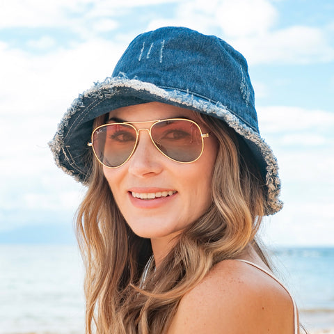 Denim Bucket Hat in - photo