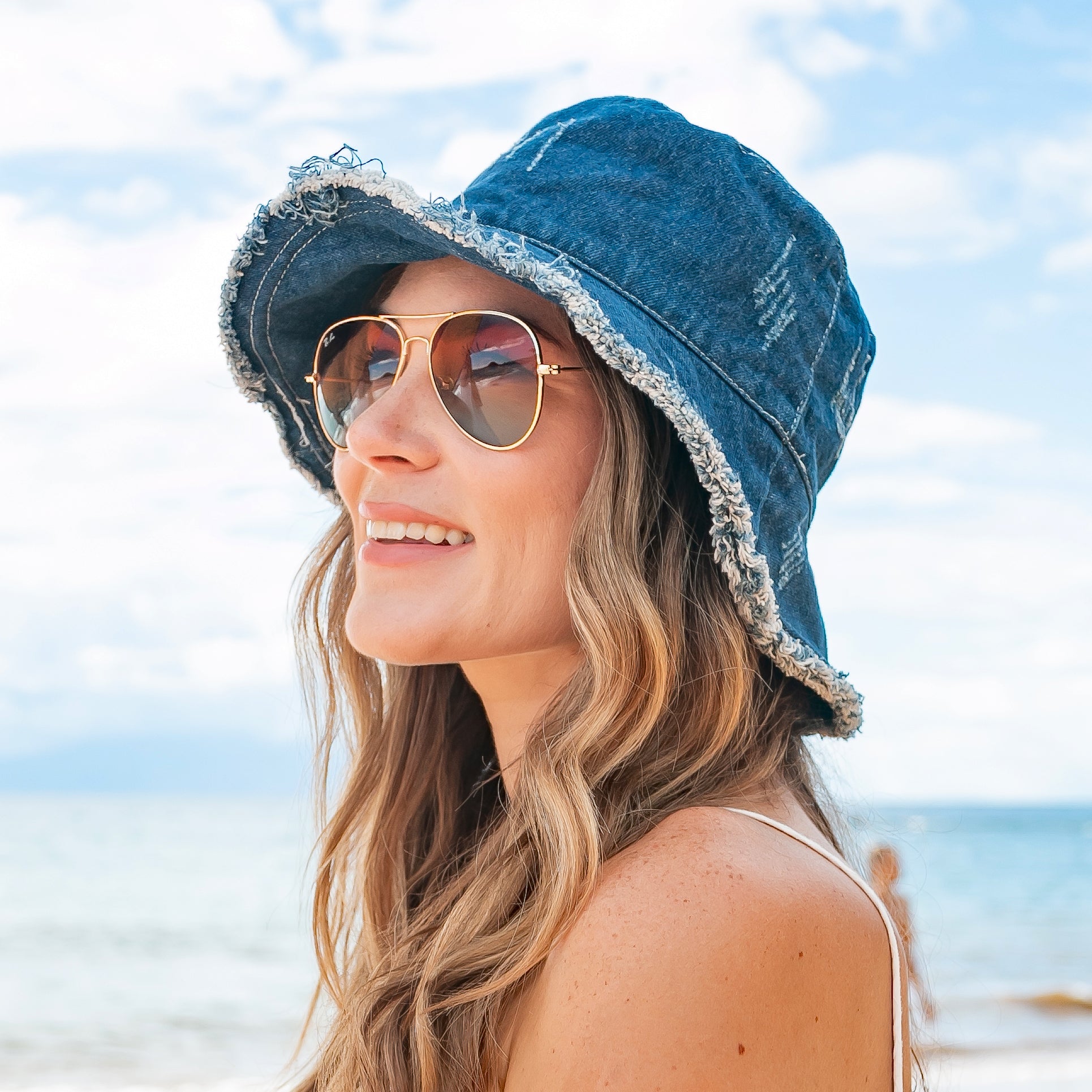 Denim Bucket Hat in - photo