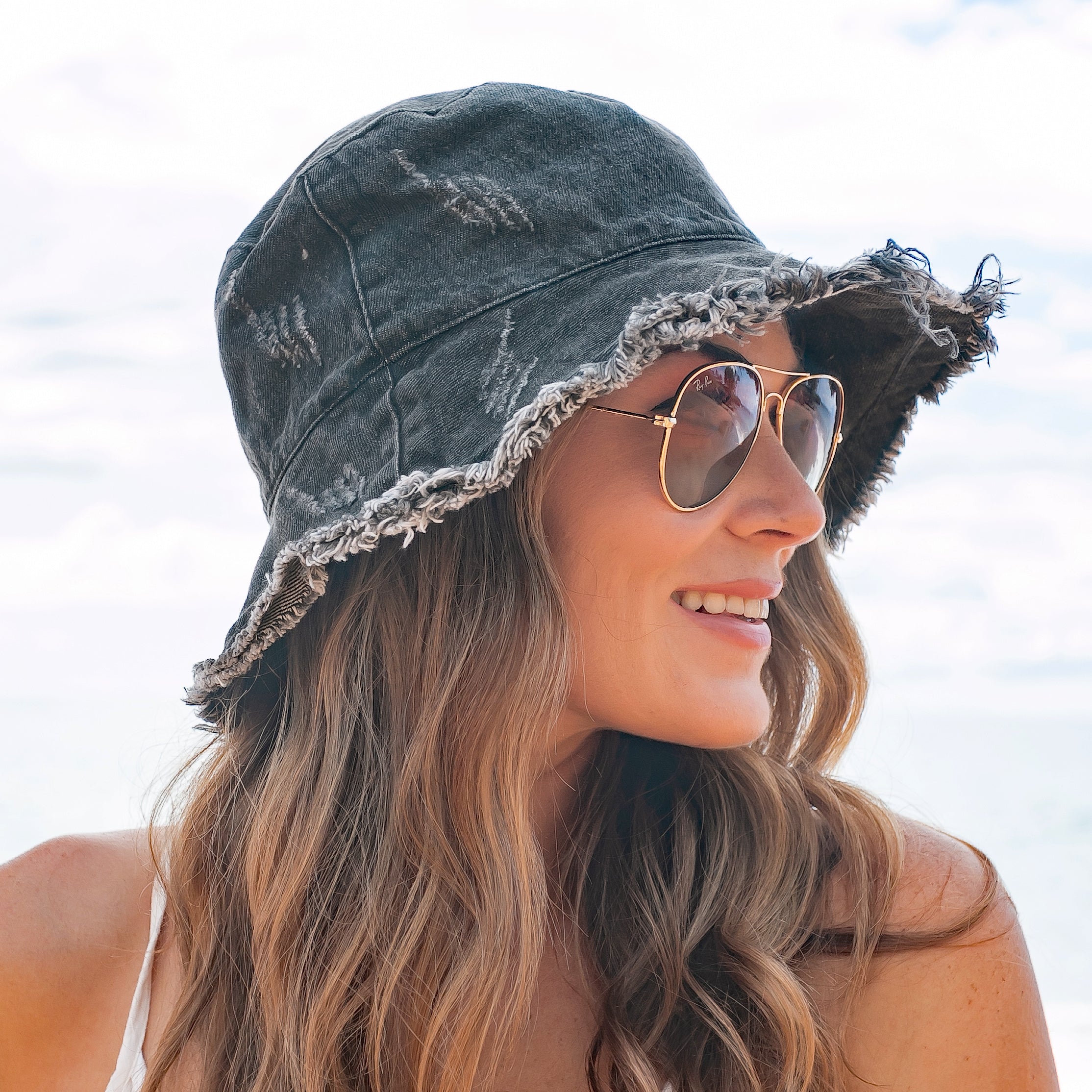 Denim Bucket Hat in - photo
