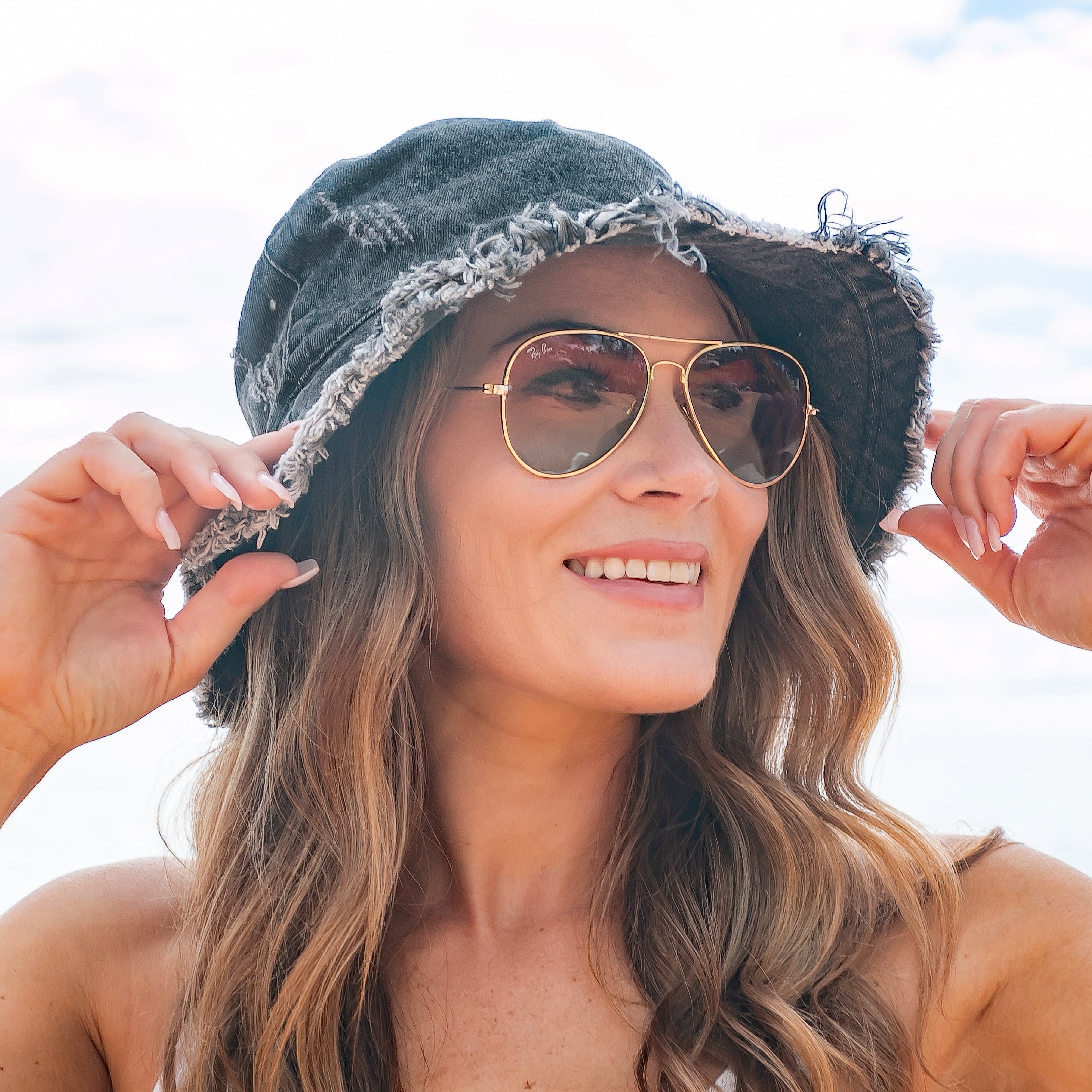 Denim Bucket Hat in - photo