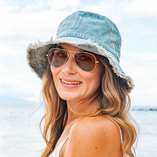 Denim Bucket Hat in - photo