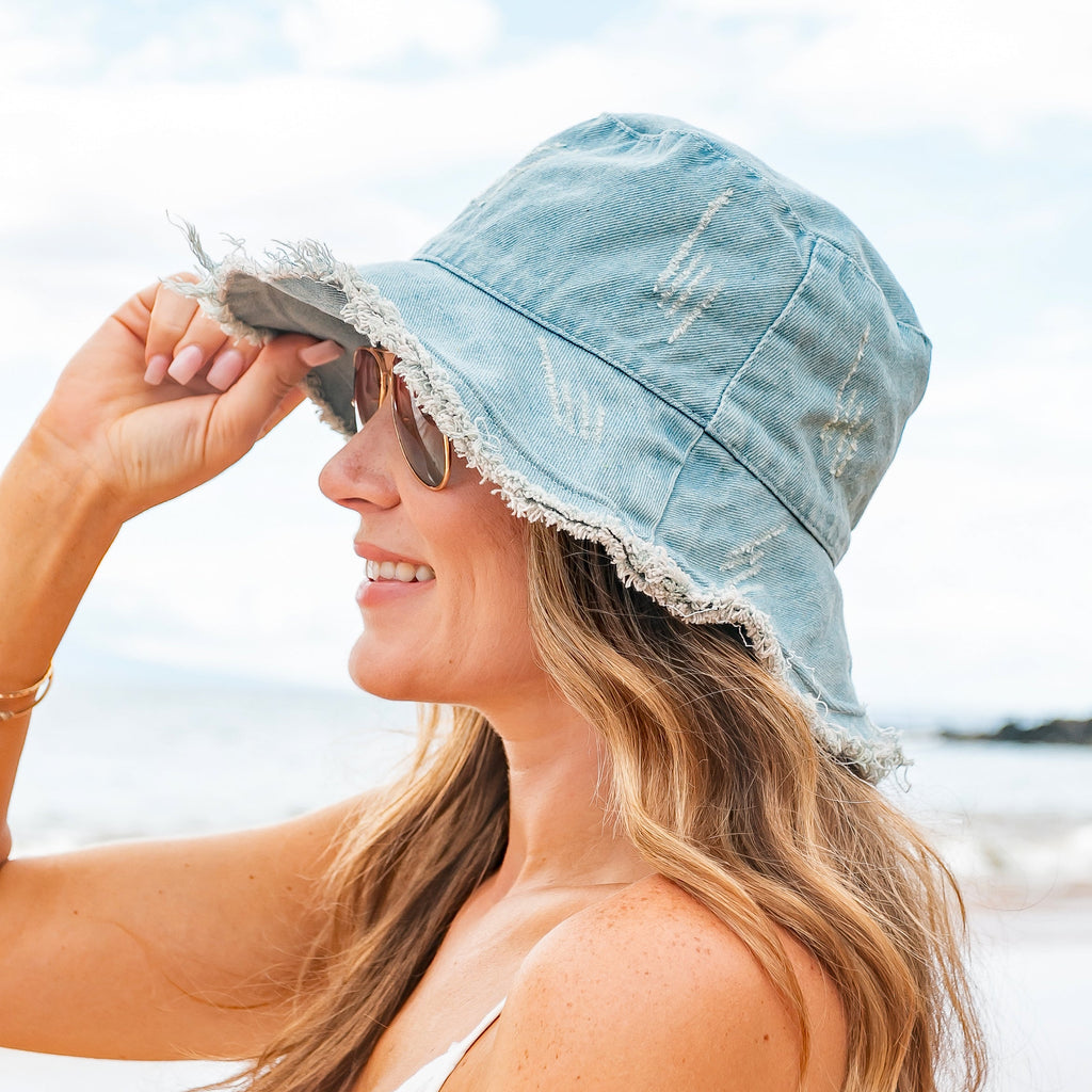Denim Bucket Hat in - photo