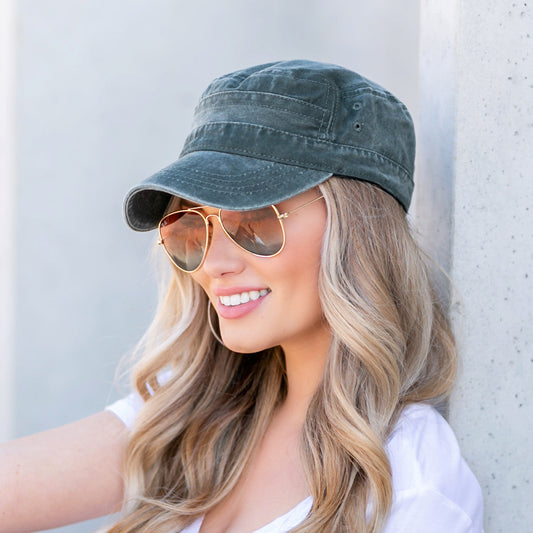 Distressed Cadet Caps in - photo