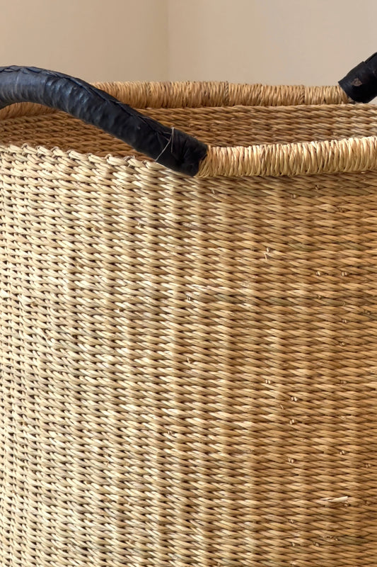Handwoven African Floor Basket – Naturally Stylish Storage in - Baskets photo