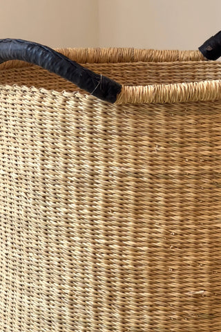 Handwoven African Floor Basket – Naturally Stylish Storage in - Baskets photo