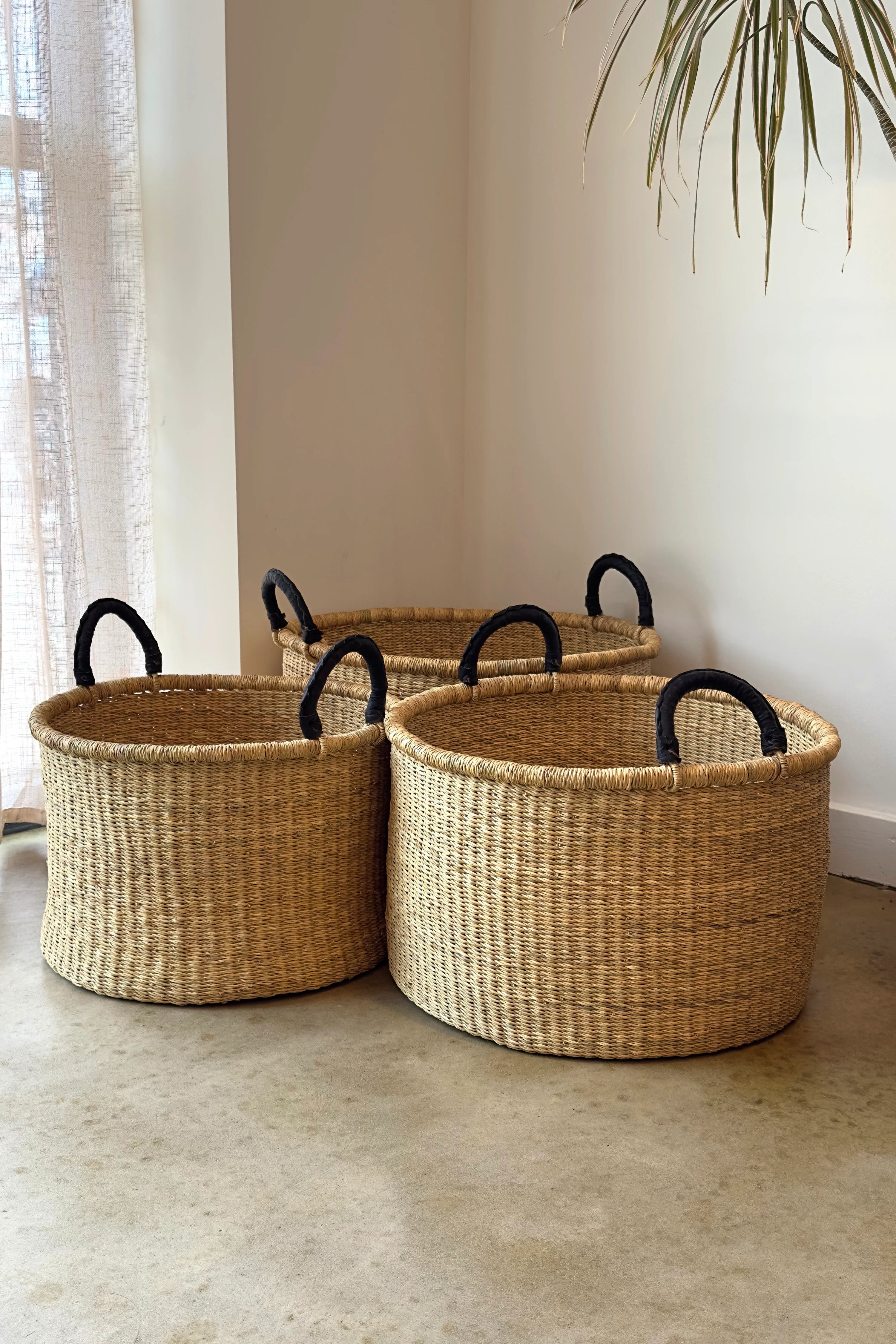 Low Storage & Laundry Baskets in Set of 3 - Baskets photo
