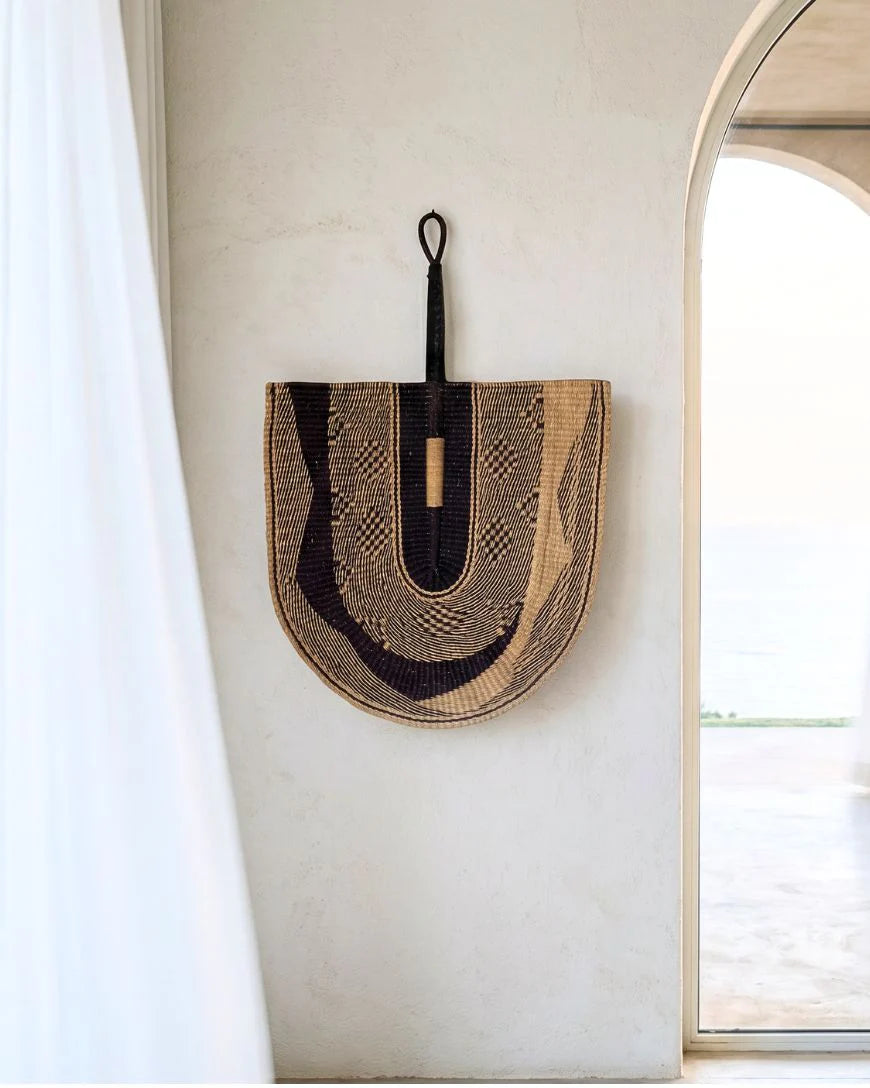 Handwoven Bolga Fan – Large in - photo