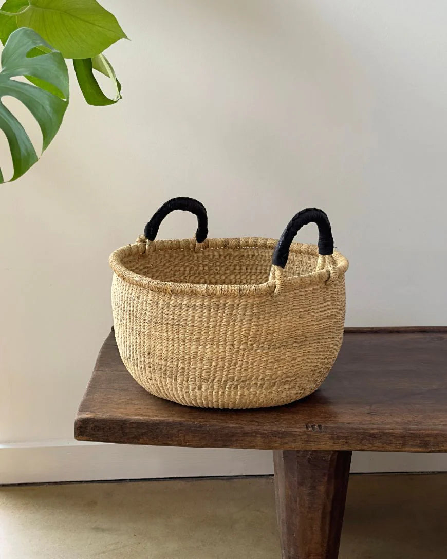 Handwoven African Catch-All Basket - Natural in Default Title - Baskets photo