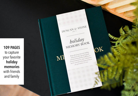 Duncan & Stone Paper Co. Holiday Memory Book & Family Keepsake