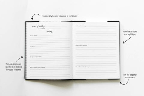 Duncan & Stone Paper Co. Holiday Memory Book & Family Keepsake