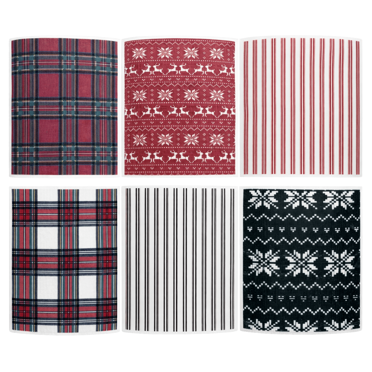 Holiday Pattern Swedish Dishcloths