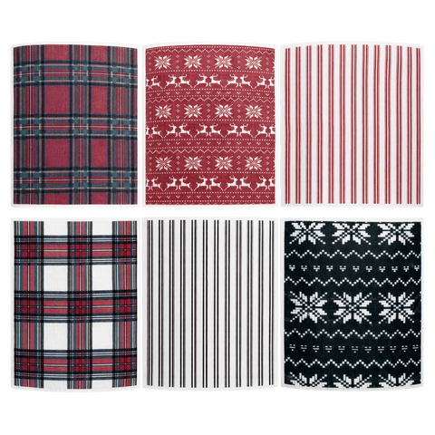 Holiday Pattern Swedish Dishcloths