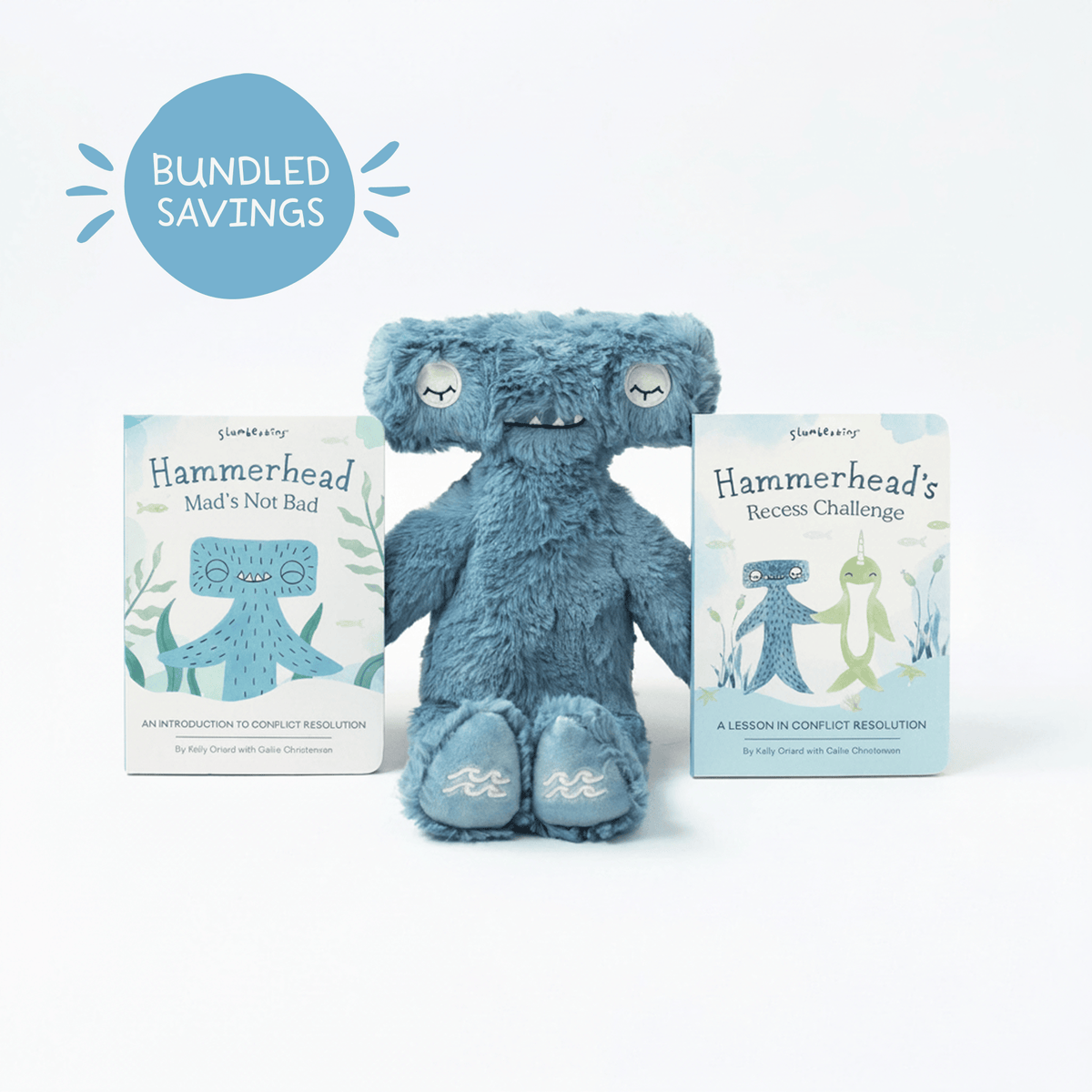 Slumberkins Hammerhead Kin Stuffed Animal & Hardcover Book