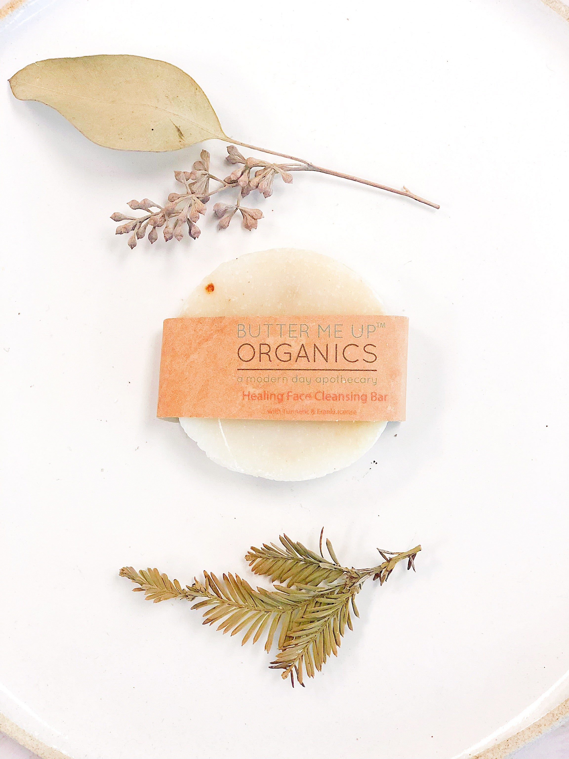 Healing Organic Facial Bar / Frankincense and Myrrh / Turmeric / Organic Face Wash / Organic Facial Cleanser / Face Cleanser / Cleansing Bar in - Face photo
