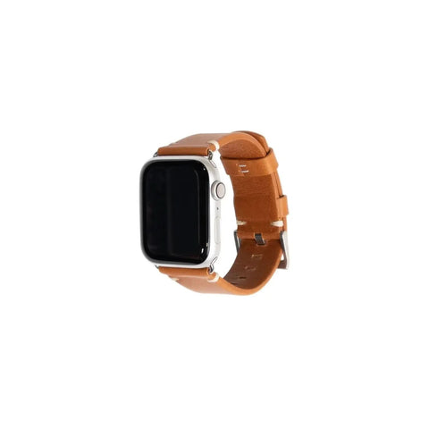 The Watch Band | Andar in 40 41 42mm Silver Camel Tan - Goods photo