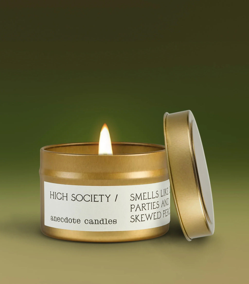 High Society in Travel Tin - candles photo