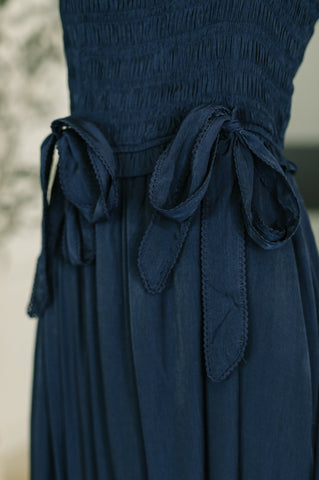 Hold Me Down Midi Dress in Navy in - Womens photo