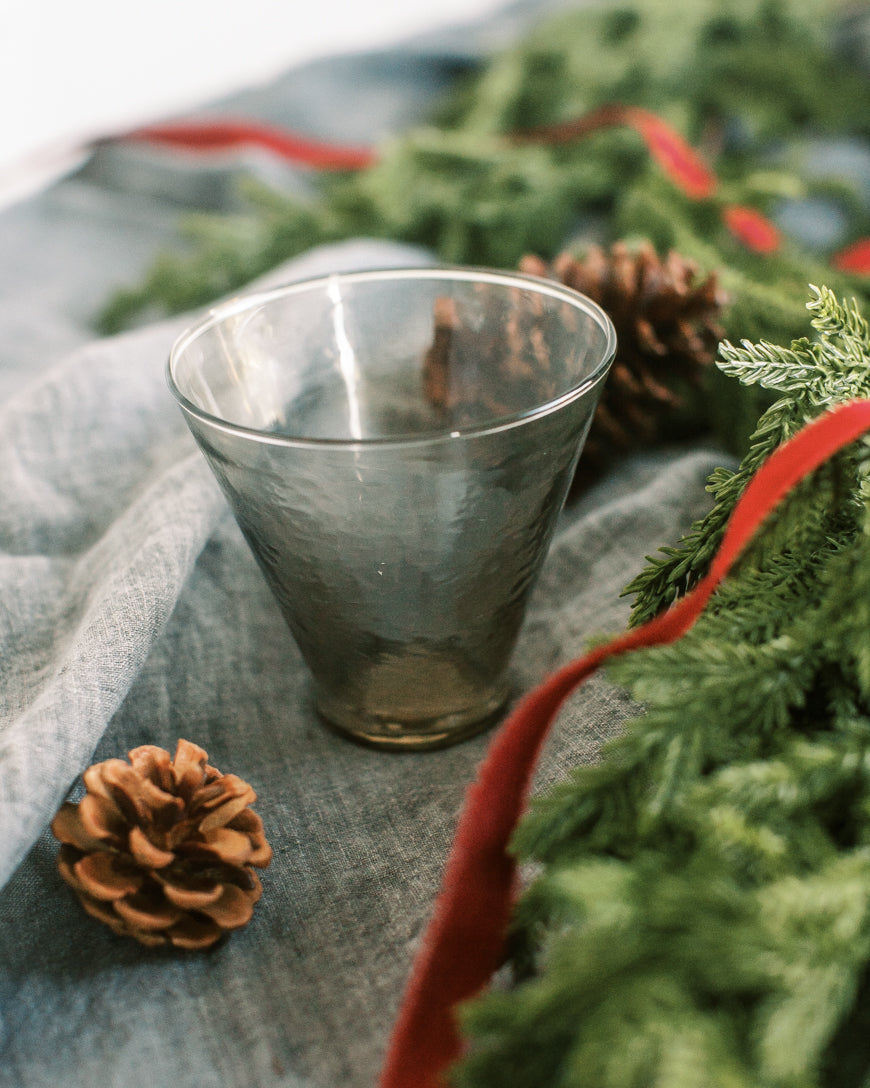 Handblown Hammered Funneled Glasses | Set of 2 - SwagglyLife Home & Fashion