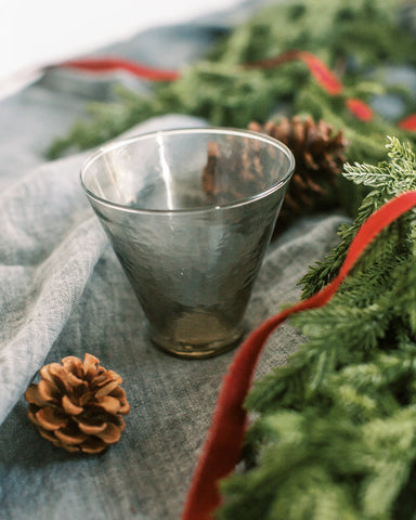 Handblown Hammered Funneled Glasses | Set of 2 - SwagglyLife Home & Fashion