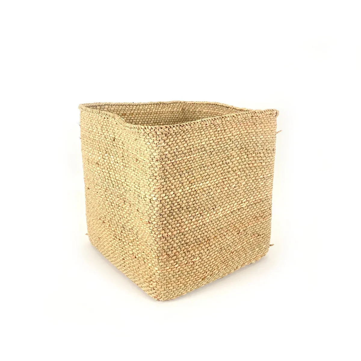 Handwoven Square Iringa Baskets | Natural | Tanzania
