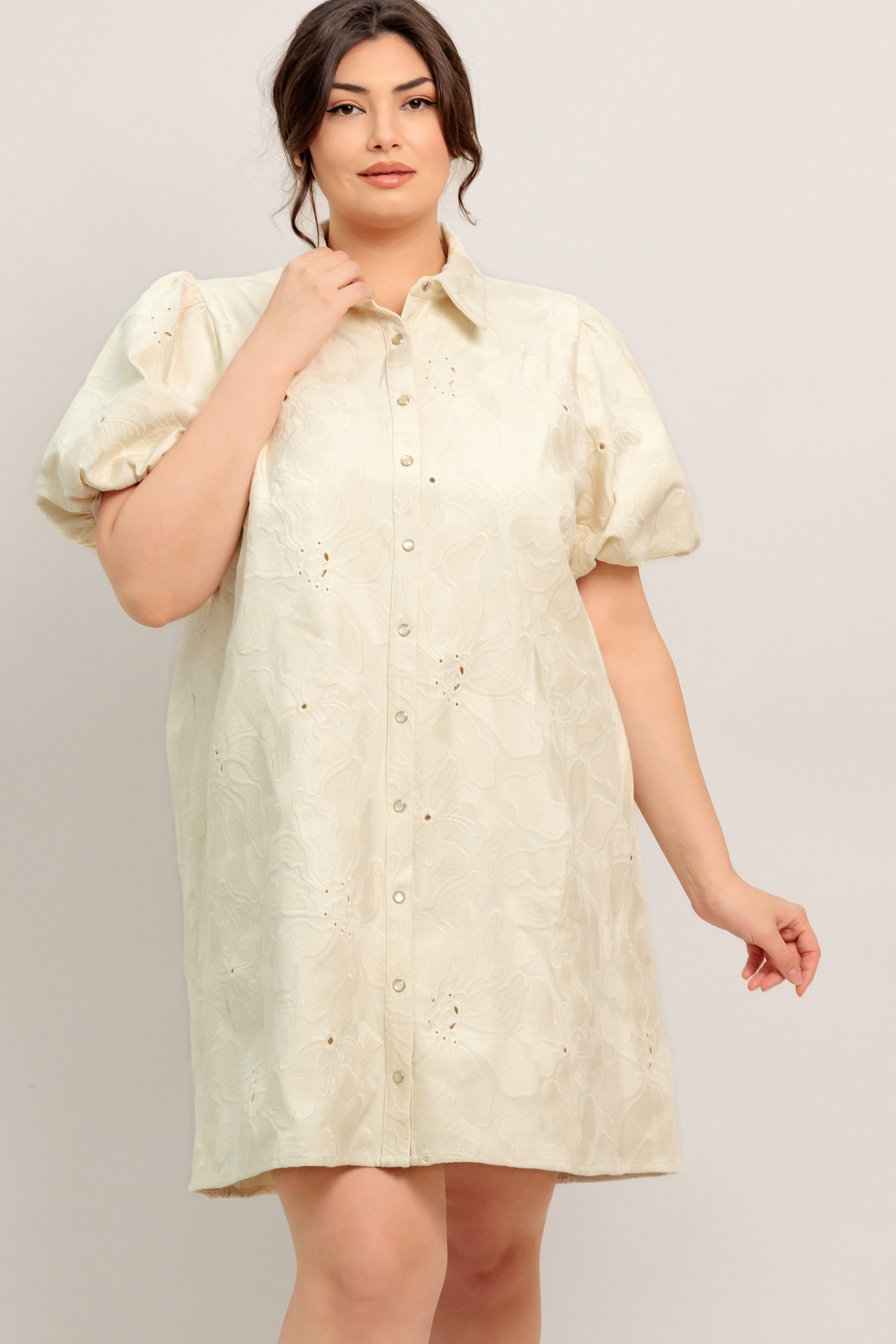 BREATHABLE WEAVE WOVEN MINI DRESS in - DRESSES photo