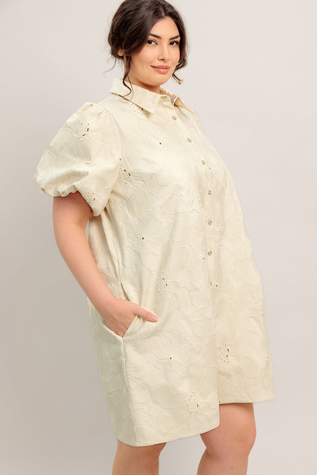 BREATHABLE WEAVE WOVEN MINI DRESS in - DRESSES photo