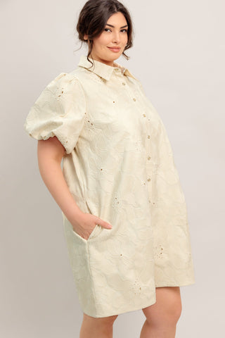 BREATHABLE WEAVE WOVEN MINI DRESS in - DRESSES photo