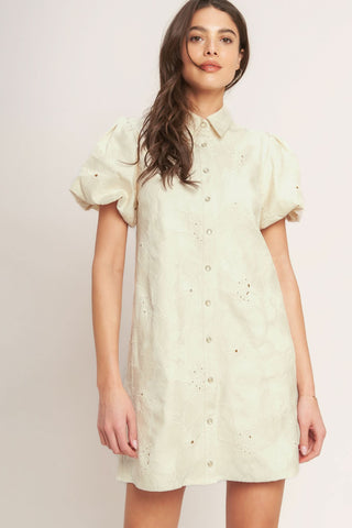 BREATHABLE WEAVE WOVEN MINI DRESS in - DRESSES photo