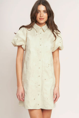 BREATHABLE WEAVE WOVEN MINI DRESS in - DRESSES photo
