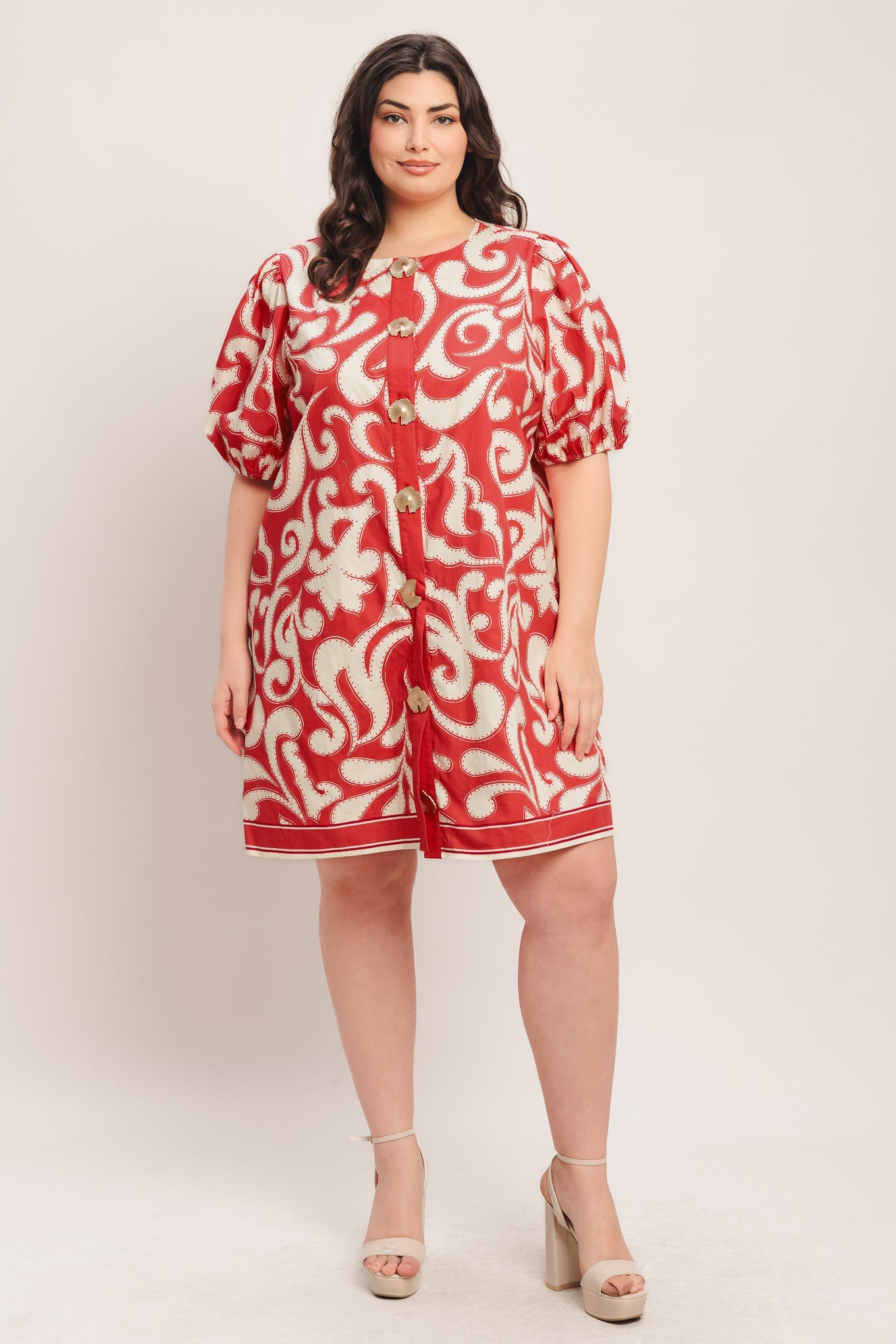 STRAIGHT & STRONG WOVEN MINI DRESS in - DRESSES photo