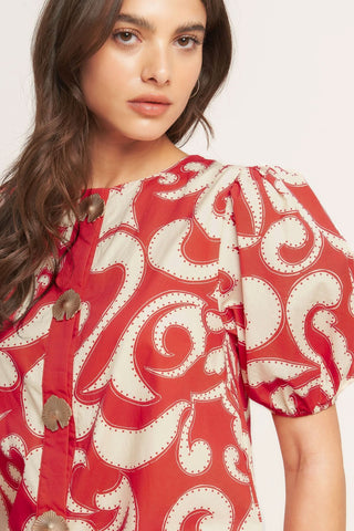 STRAIGHT & STRONG WOVEN MINI DRESS in - DRESSES photo