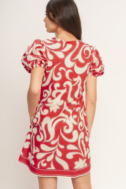 STRAIGHT & STRONG WOVEN MINI DRESS in - DRESSES photo