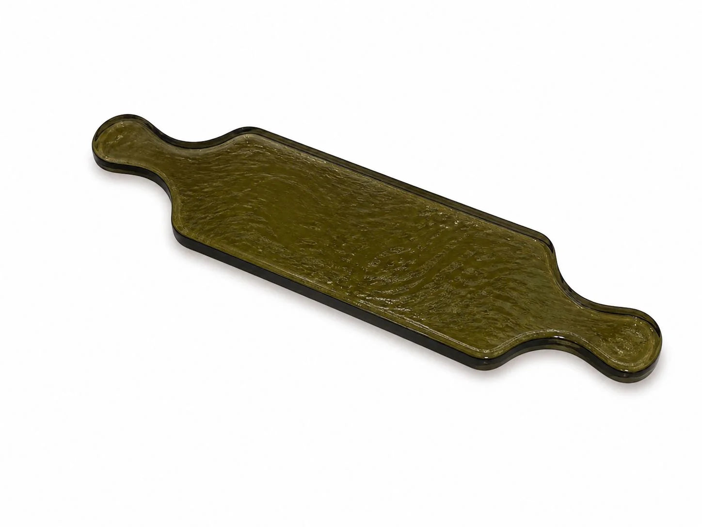 Hammered Glass Long Serving Boards in Smoke Grey - Kitchen & Dining photo