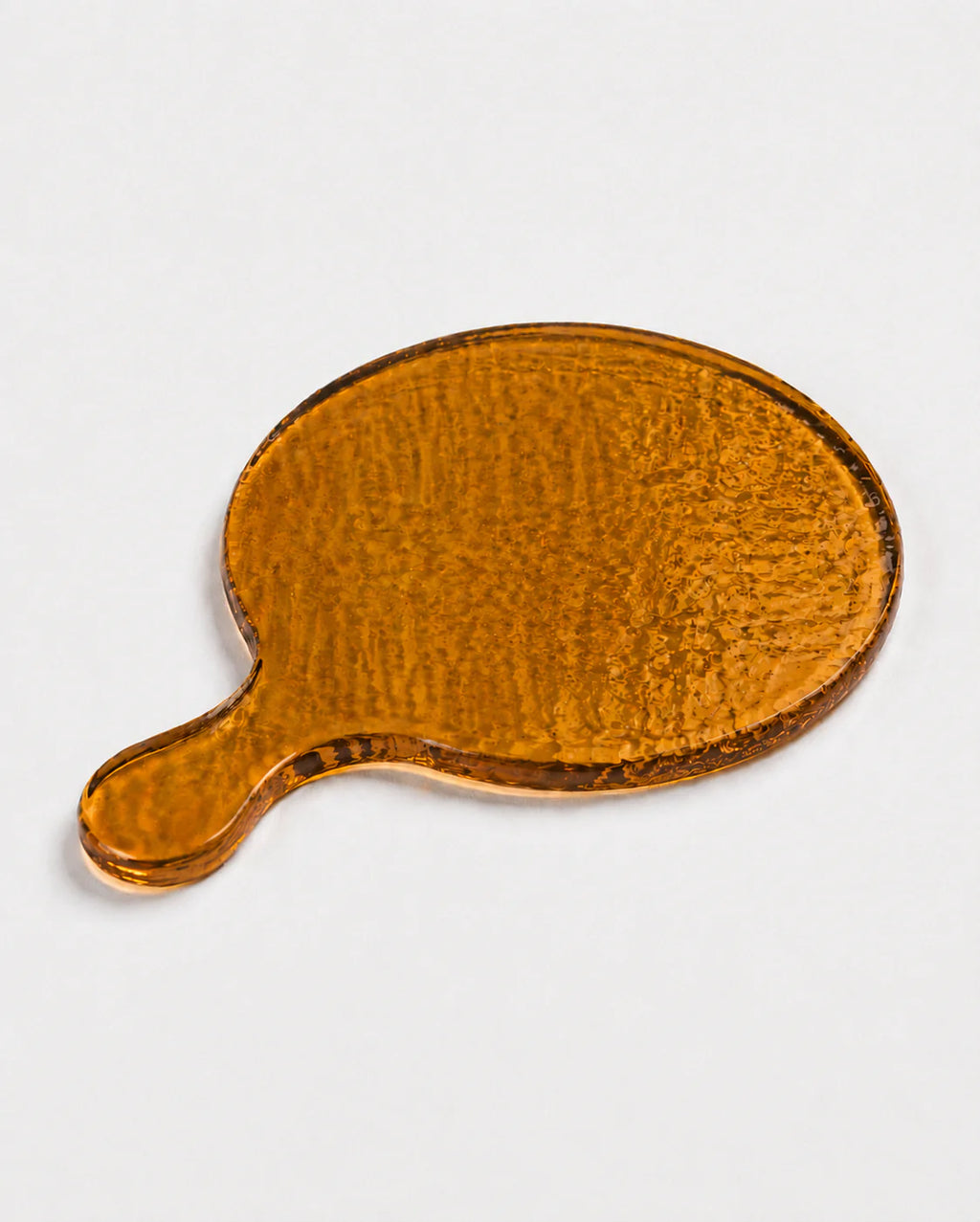 Hammered Glass Round Serving Boards in Amber - Kitchen & Dining photo