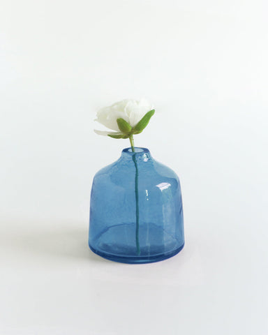 Bella Handblown Hammered Bud Vase