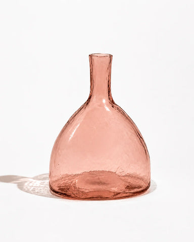 Hearth Handblown Hammered Bud Vase