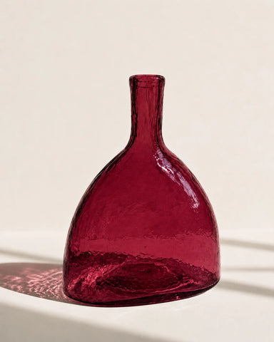 Hearth Handblown Hammered Bud Vase