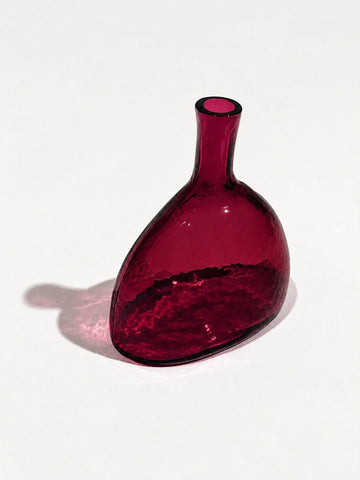 Hearth Handblown Hammered Bud Vase