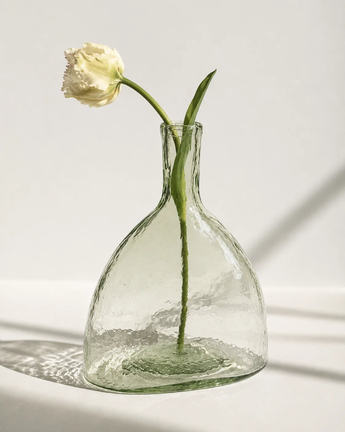 Hearth Handblown Hammered Bud Vase