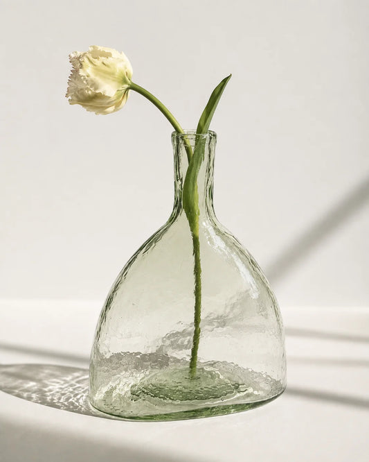 Hearth Handblown Hammered Bud Vase