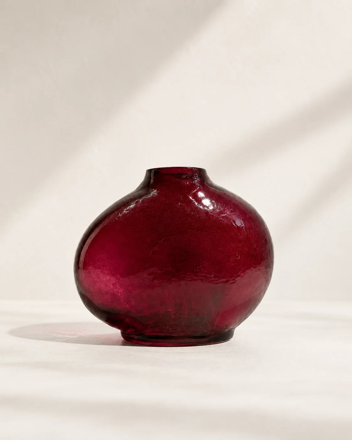 Pebble Handblown Hammered Bud Vase