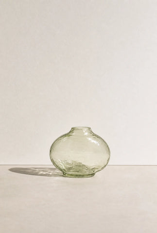Pebble Handblown Hammered Bud Vase