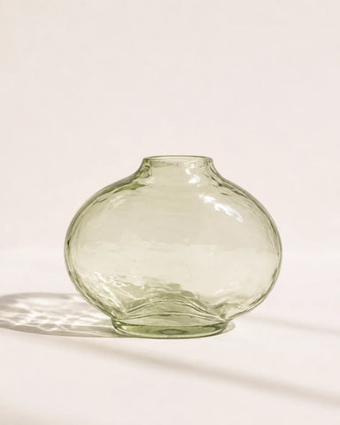 Pebble Handblown Hammered Bud Vase