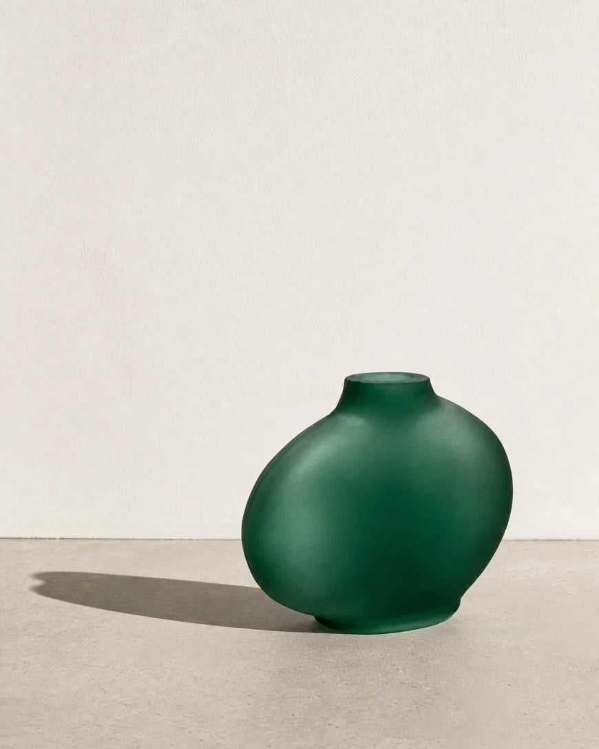 Pebble Handblown Hammered Bud Vase