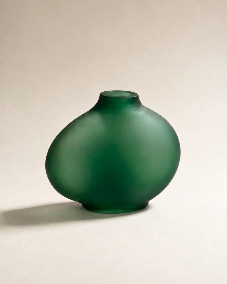 Pebble Handblown Hammered Bud Vase