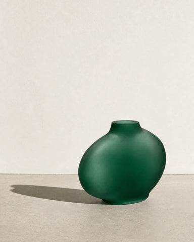 Pebble Handblown Hammered Bud Vase