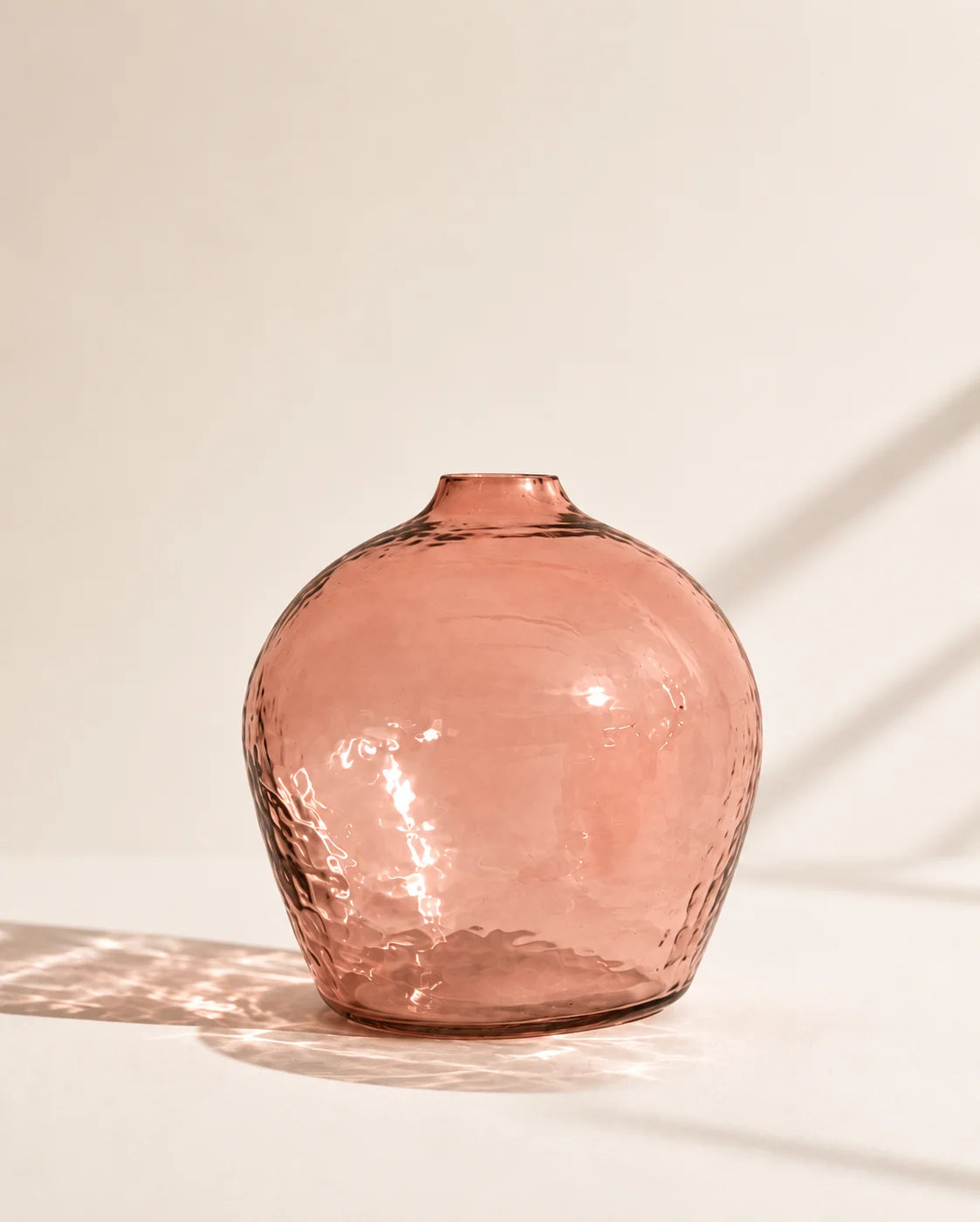Bloom Handblown Hammered Bud Vase