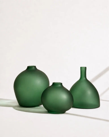 Bloom Handblown Hammered Bud Vase