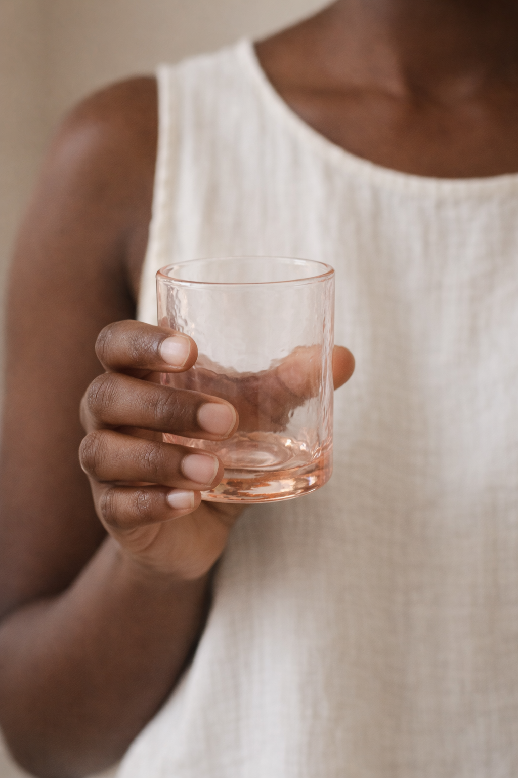 Handblown Hammered Small Carafe Glasses