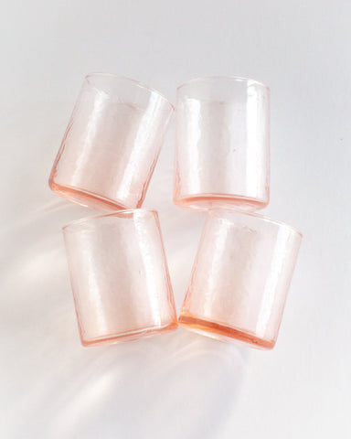 Handblown Hammered Small Carafe Glasses